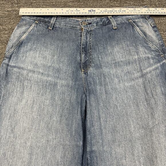 Rag & Bone Stella Low Slung Palazzo Jeans Women 31 Lightweight Wide Leg Lyocell - Picture 6 of 13